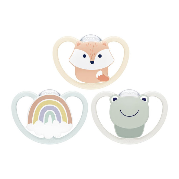 NUK Cumlík Space Žabka v boxe 0-6m