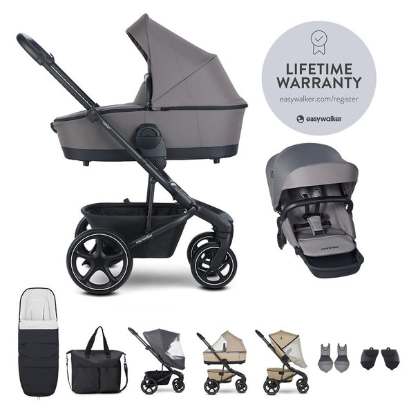EASYWALKER Set XXL kočík kombinovaný Harvey⁵ Pebble Grey s príslušenstvom