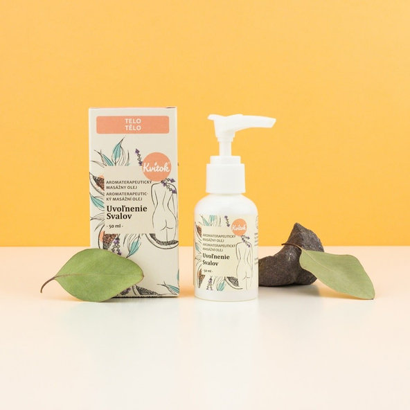 Masážny olej Uvoľnenie svalov Kvítok 50ml