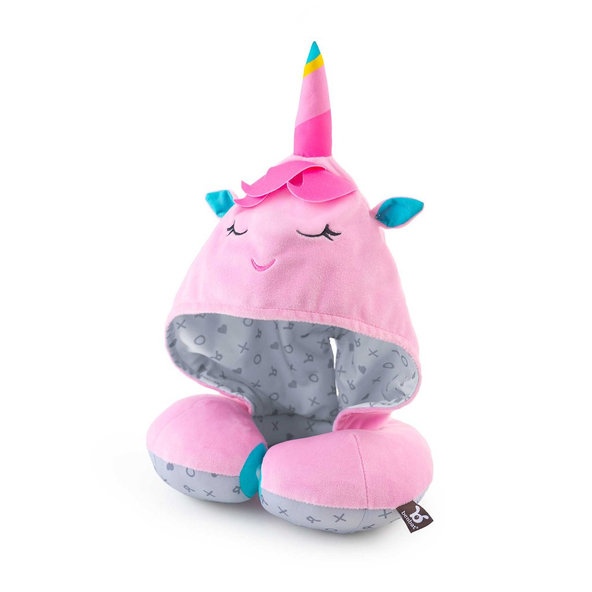 BENBAT Vankúšik cestovný s kapucňou, jednorožec 4r+
