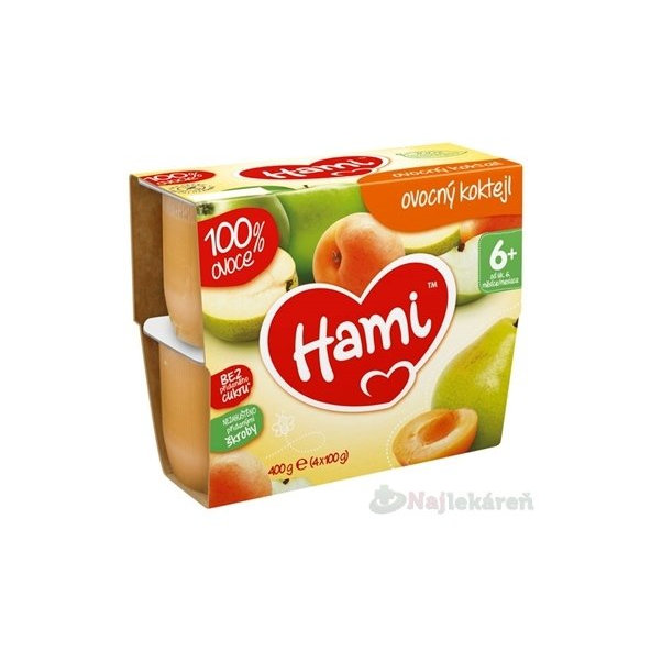 Hami ovocný príkrm 100% ovocie Ovocný koktejl