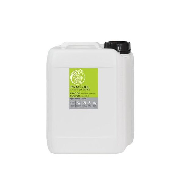 Prací gél z mydlových orechov na športový funkčný textil Tierra Verde 5l