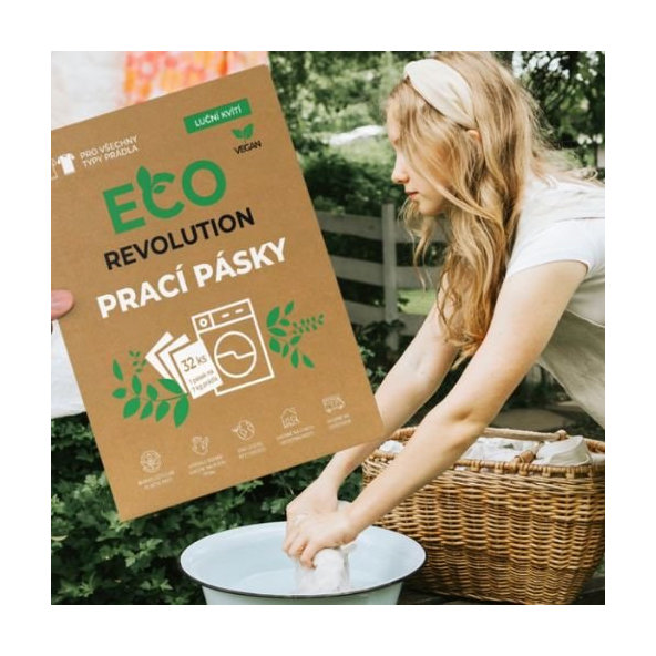 Pracie pásiky s vôňou lúčneho kvetu EcoRevolution 32ks