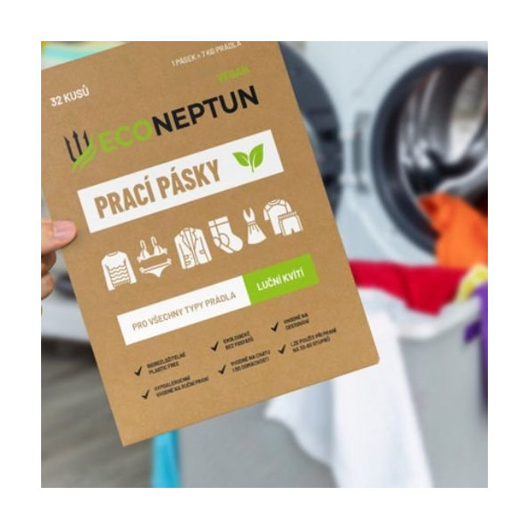 Pracie pásiky s vôňou lúčneho kvetu EcoNeptun EcoRevolution 32ks