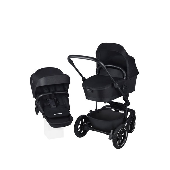 EASYWALKER Set XXL kočík kombinovaný Harvey⁵ Air Midnight Black s príslušenstvom