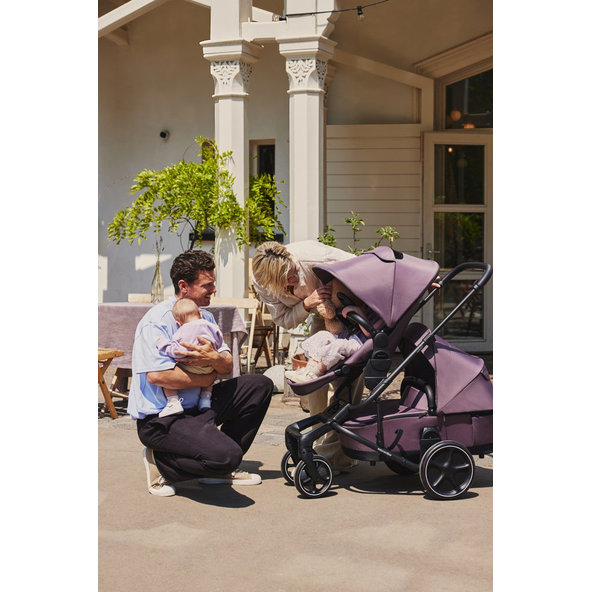 EASYWALKER Set XXL kočík kombinovaný Harvey⁵ Air Premium Granite Purple s príslušenstvom