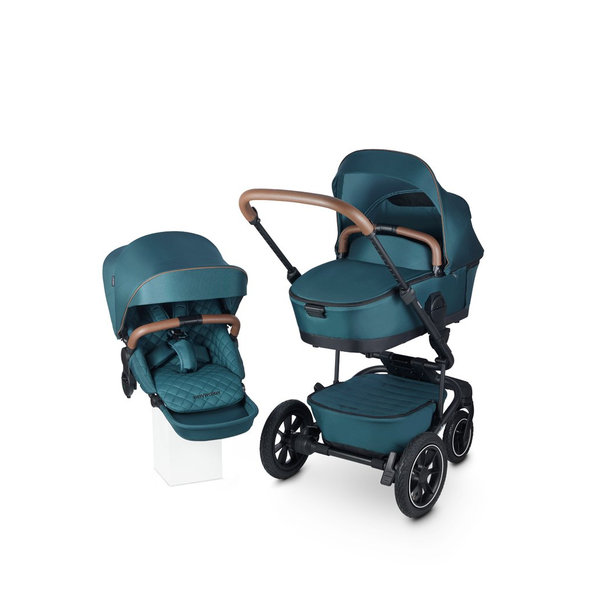 EASYWALKER Set XXL kočík kombinovaný Harvey⁵ Air Premium Jade Green s príslušenstvom