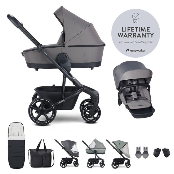 EASYWALKER Set XXL kočík kombinovaný Harvey⁵ Pebble Grey s príslušenstvom