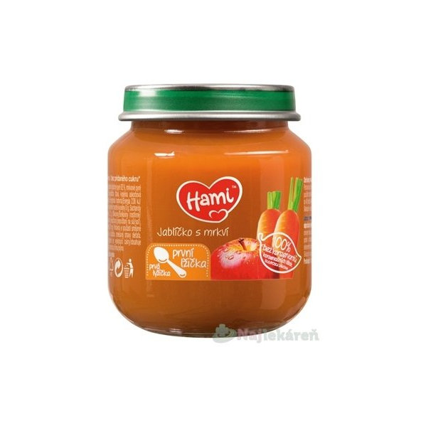 Hami ovocný príkrm jabĺčko s mrkvou 125g