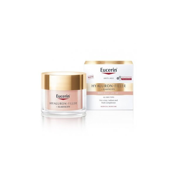 Eucerin Kazeta HYALURON-FILLER + ELASTICITY ROSÉ denný krém 50ml + nočný krém 50ml