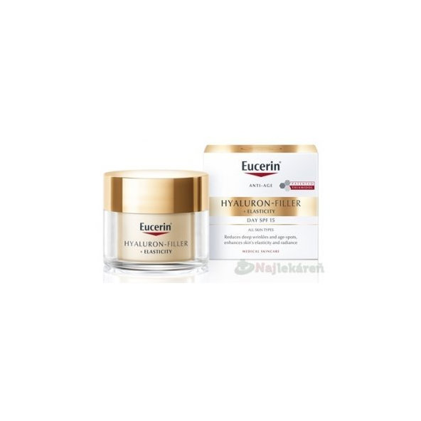Eucerin Kazeta HYALURON-FILLER + ELASTICITY denný krém 50ml + nočný krém 50ml