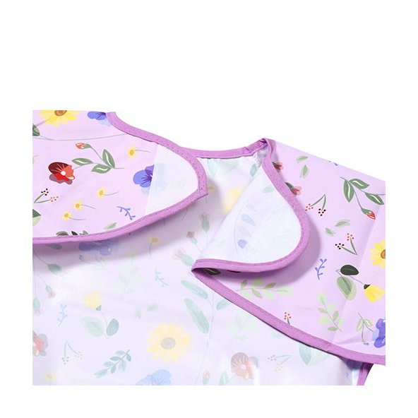 BABYONO Podbradník s dlhým rukávom Garden 35 x 52cm, 6m+