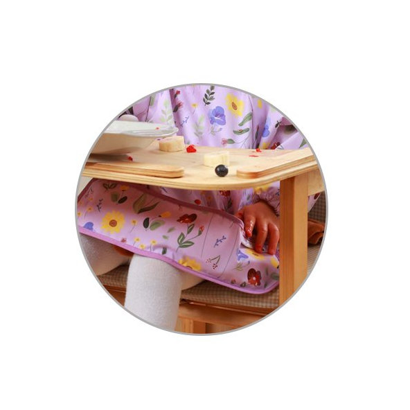 BABYONO Podbradník s dlhým rukávom Garden 35 x 52cm, 6m+