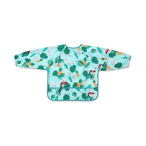 BABYONO Podbradník s dlhým rukávom Toukans, 35 x 52cm, 6m+