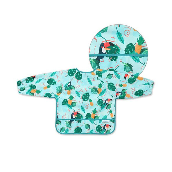 BABYONO Podbradník s dlhým rukávom Toukans, 35 x 52cm, 6m+