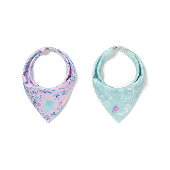 BABYONO Slintáčik bavlnený Birds 2ks, 0m+