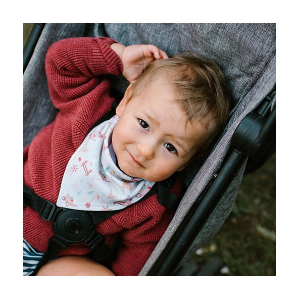 BABYONO Slintáčik bavlnený Farmer 2ks, 0m+