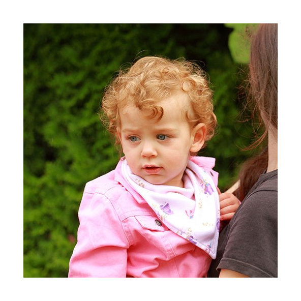 BABYONO Slintáčik bavlnený Floral 2ks, 0m+