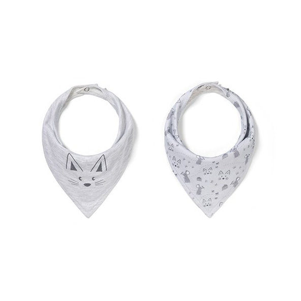 BABYONO Slintáčik bavlnený Kitty 2ks, 0m+