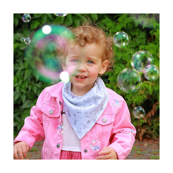 BABYONO Slintáčik bavlnený Kitty 2ks, 0m+