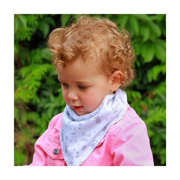 BABYONO Slintáčik bavlnený Kitty 2ks, 0m+