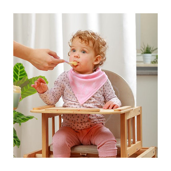 BABYONO Slintáčik bavlnený Leaves 2ks, 0m+