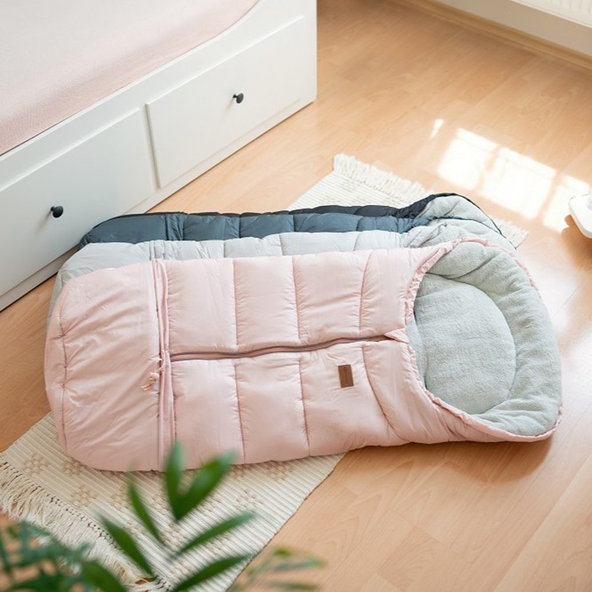 PETITE&MARS Set zimný fusak Jibot 3v1 + rukavice na kočík Jasie Juicy Green