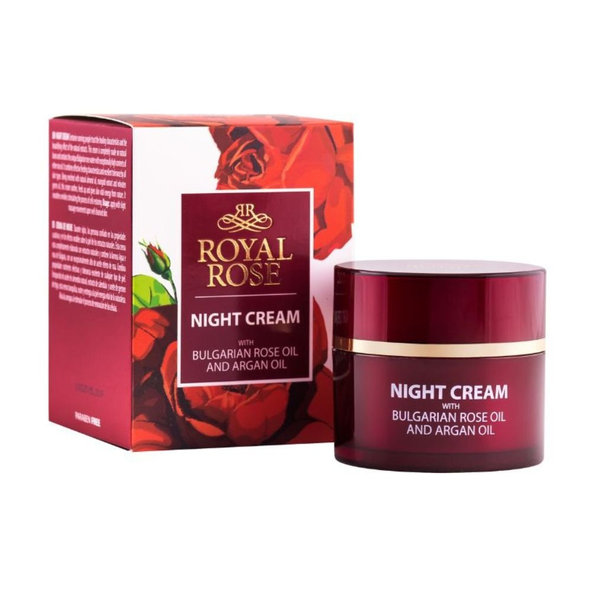 Nočný krém s ružovým a argánovým olejom Royal Rose Biofresh 50 ml
