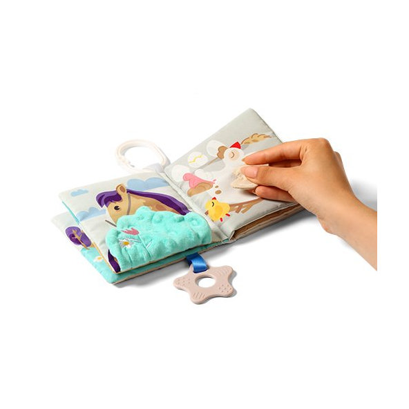 BABYONO Knižka senzorická Farm 0m+