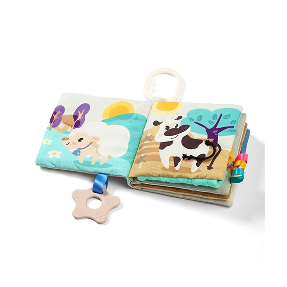 BABYONO Knižka senzorická Farm 0m+