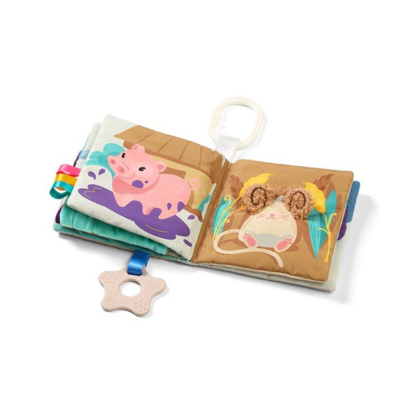 BABYONO Knižka senzorická Farm 0m+