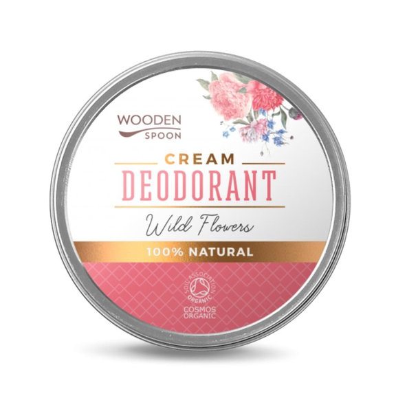 WoodenSpoon Prírodný krémový deodorant Wild flowers 60 ml