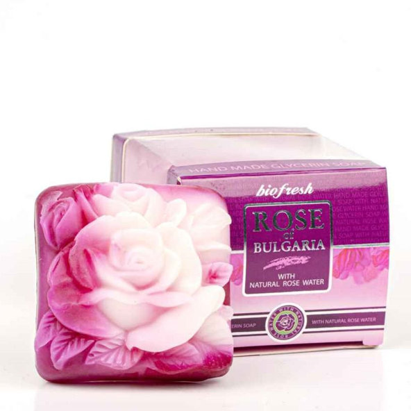 Glycerínové mydlo Ruža Štvorec - Rose of Bulgaria - 70g