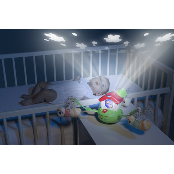 CHICCO Kolotoč nad postieľku s projektorom Bee Hive