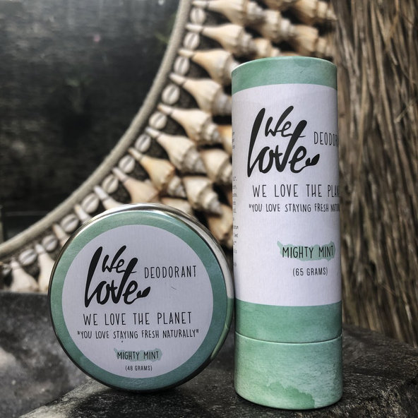 Prírodný tuhý deodorant "Mighty Mint" We love the Planet 65 g