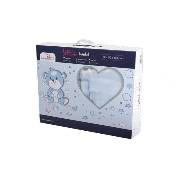 BABYMATEX Deka Shell modrá 80x100 cm