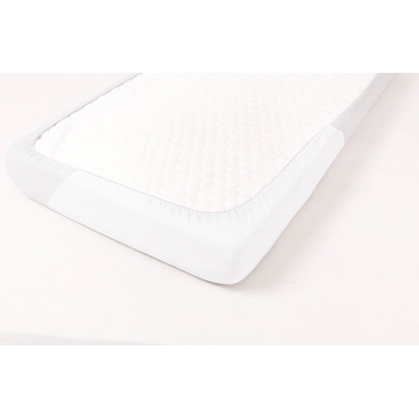 BABYMATEX Plachta nepremokavá s gumičkou Tencel 70x140 cm biela