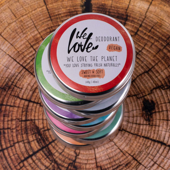 Prírodný krémový deodorant "Sweet & Soft" We love the Planet 48 g