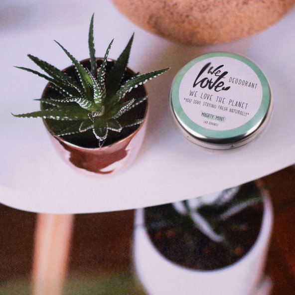Prírodný krémový  deodorant "Mighty Mint" We love the Planet 48 g