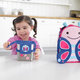 SKIP HOP Zoo Misky nerez Obedár 2 ks Motýlik 3+