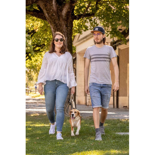 CURLI Postroj pre psov so sponou Air-Mesh Skyblue, XL, 12-18 kg