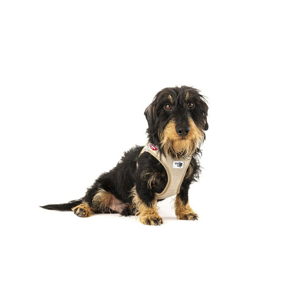 CURLI Postroj pre psov so sponou Manšester Tan M, 6-9 kg