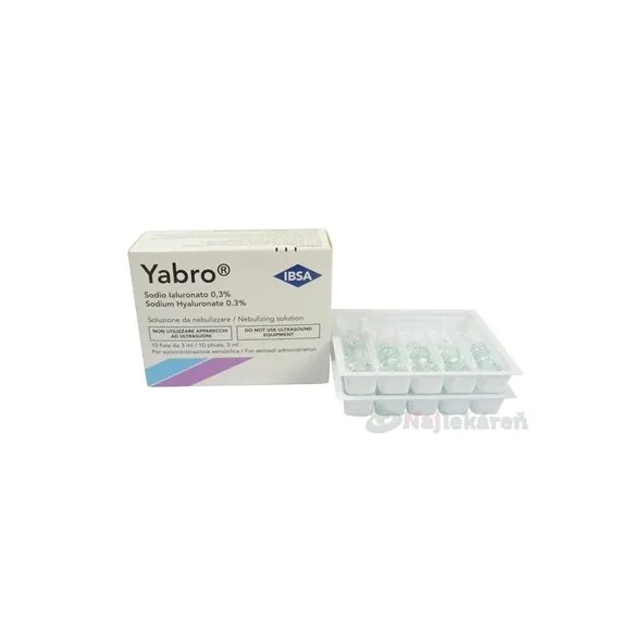 Yabro roztok s kyselinou hyalurónovou 0,3%, 10x3ml