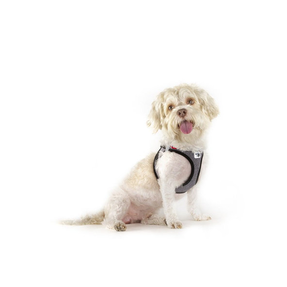 CURLI Postroj pre psov so sponou Merino vlna Black M, 6-9 kg