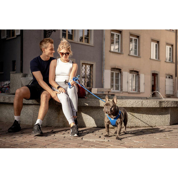 CURLI Vodítko pre psov Comfort Blue L