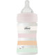 CHICCO Fľaša dojčenská Well-being silikón 150ml dievča