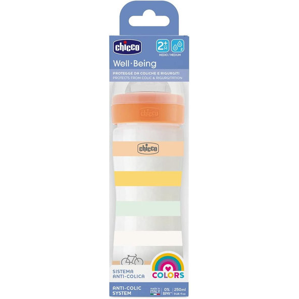 CHICCO Fľaša dojčenská Well-being silikón 250ml uni