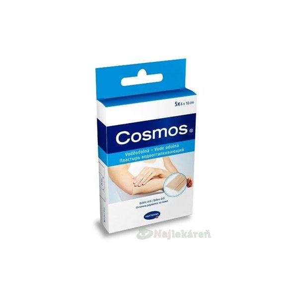 COSMOS Vode odolná náplasť na rany (6x10cm) 5ks