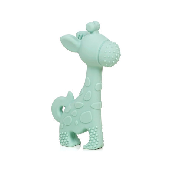 JANÉ Silikónová hryzačka žirafa Mint