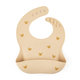 PETITE&MARS Podbradník silikónový Sam Take&Match Sand Butterflies 6m+